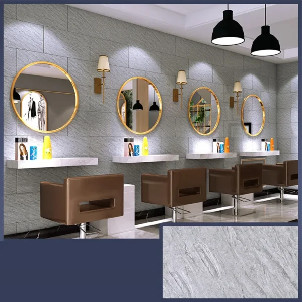 Tile Stickers Wall Sticker Waterproof PVC Wallpapers DIY Flame Retardant Home Office Decor For Kitchen Bathroom - Image 3