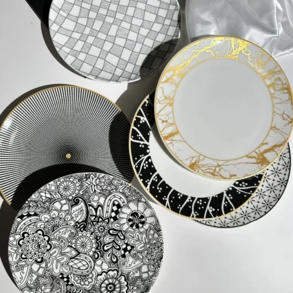 Bohemian Style Ceramic Plate Simple Nordic Home Plate Western Food Plate Kitchen - Image 2