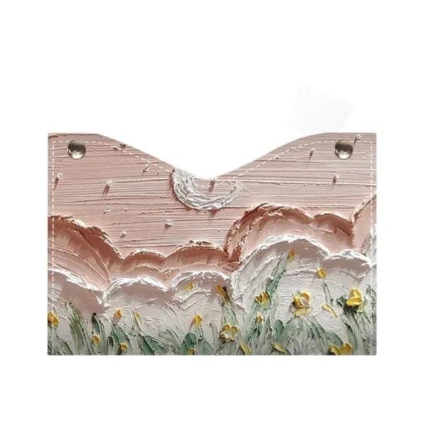Leather Tissue Box Holder Toilet Pumping Box Home Decor Living Room Bedroom Kitchen Desktop Nordic Napkin Holder Car Tissue Case - Image 2