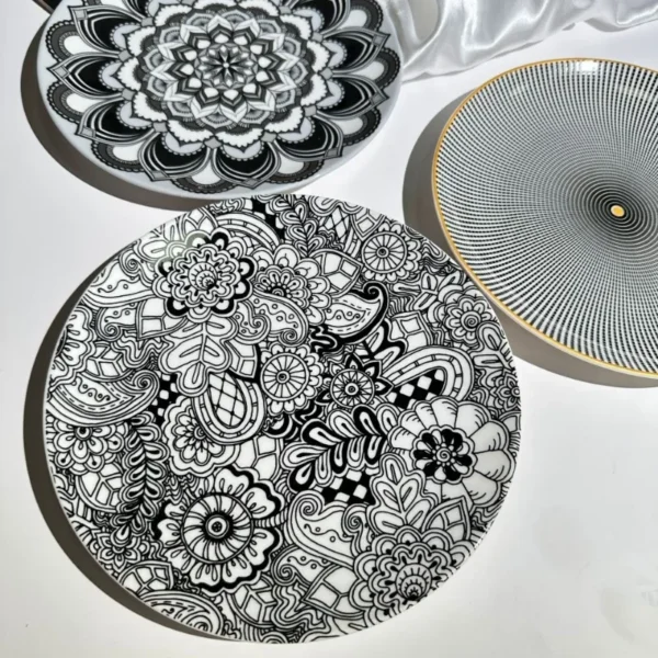 Bohemian Style Ceramic Plate Simple Nordic Home Plate Western Food Plate Kitchen - Image 3