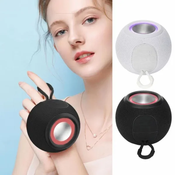 Outdoor Portable Speaker Handheld Wireless Speaker Audio Player With Colorful Light FM Radio USB For Picnic Camping Kitchen - Image 6