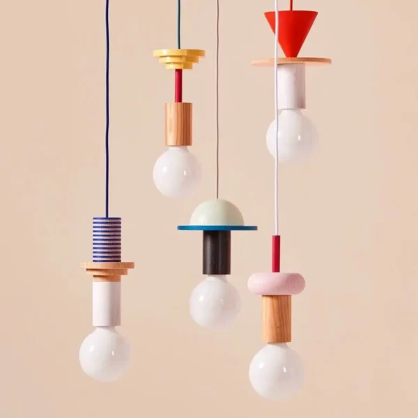 Nordic Lamp Wood LED Pendant Lights Kitchen Home Decor Hanglamp Restaurant Ceiling Chandelier Luminaire Bedroom Light Fixture - Image 2